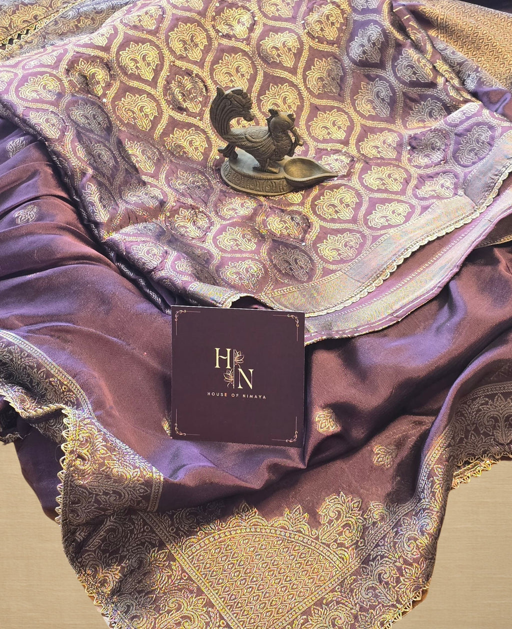 Royal Silk Brocade Unstitched Suit Set