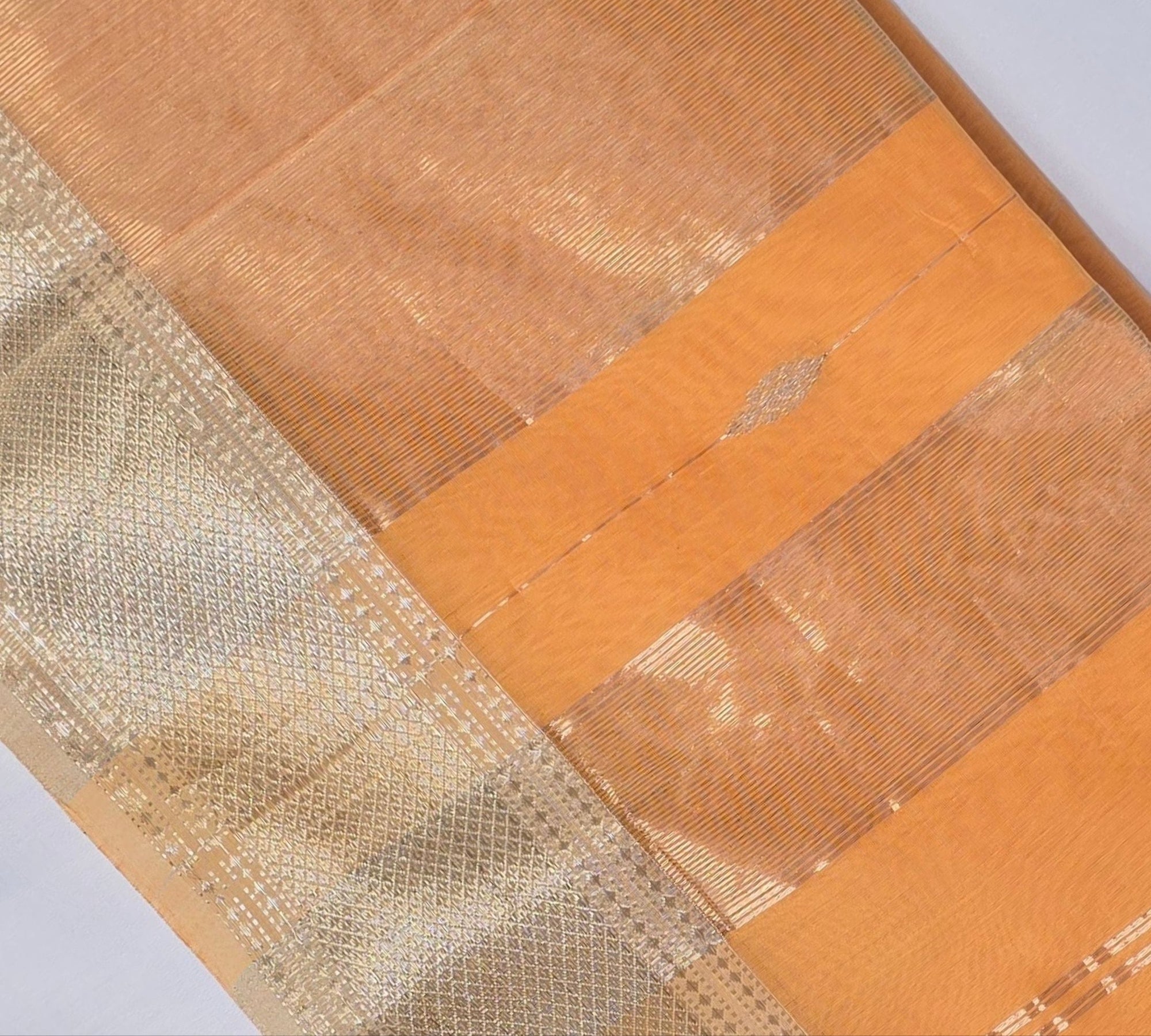 Yellow Maheshwari Silk Light Festive Saree