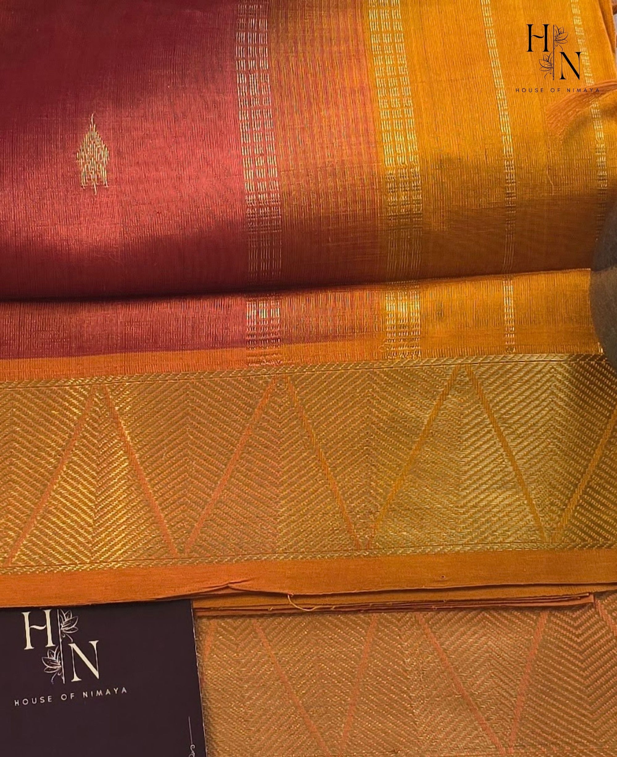 Soft Red and Gold South Silk Cotton saree