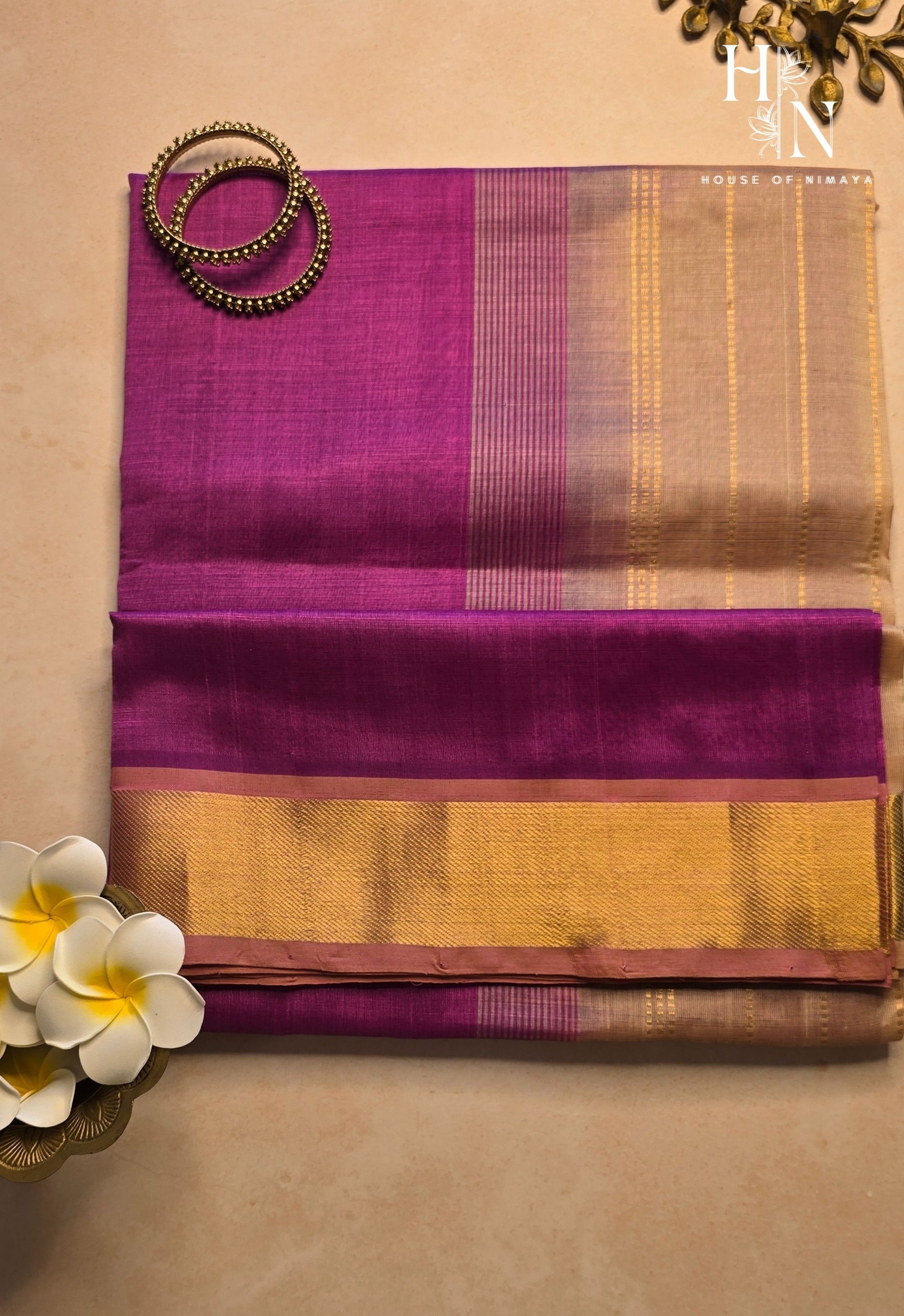 Onion Pink South Silk Cotton Saree