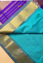 Blue & Purple South Silk Cotton Saree