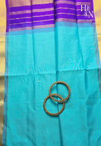 Blue & Purple South Silk Cotton Saree