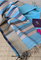 Muted Elegance Pure Maheshwari Silk Cotton Saree