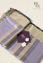 Muted Elegance Pure Maheshwari Silk Cotton Saree