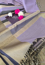 Muted Elegance Pure Maheshwari Silk Cotton Saree