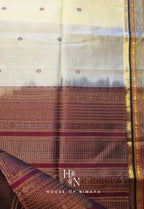 Red and White Pure Handloom South Silk Cotton Saree