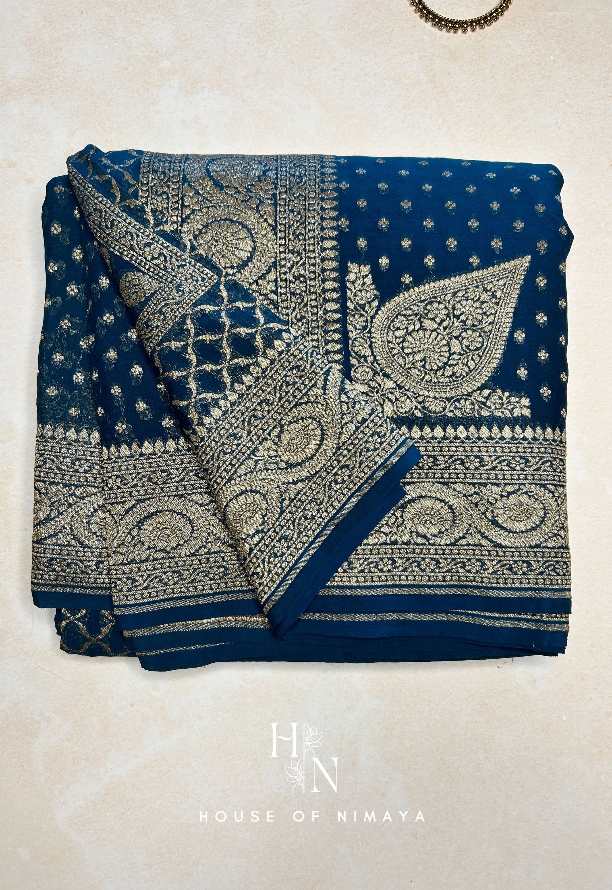 Rangkat Weave Banarasee Georgette Saree