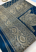 Rangkat Weave Banarasee Georgette Saree