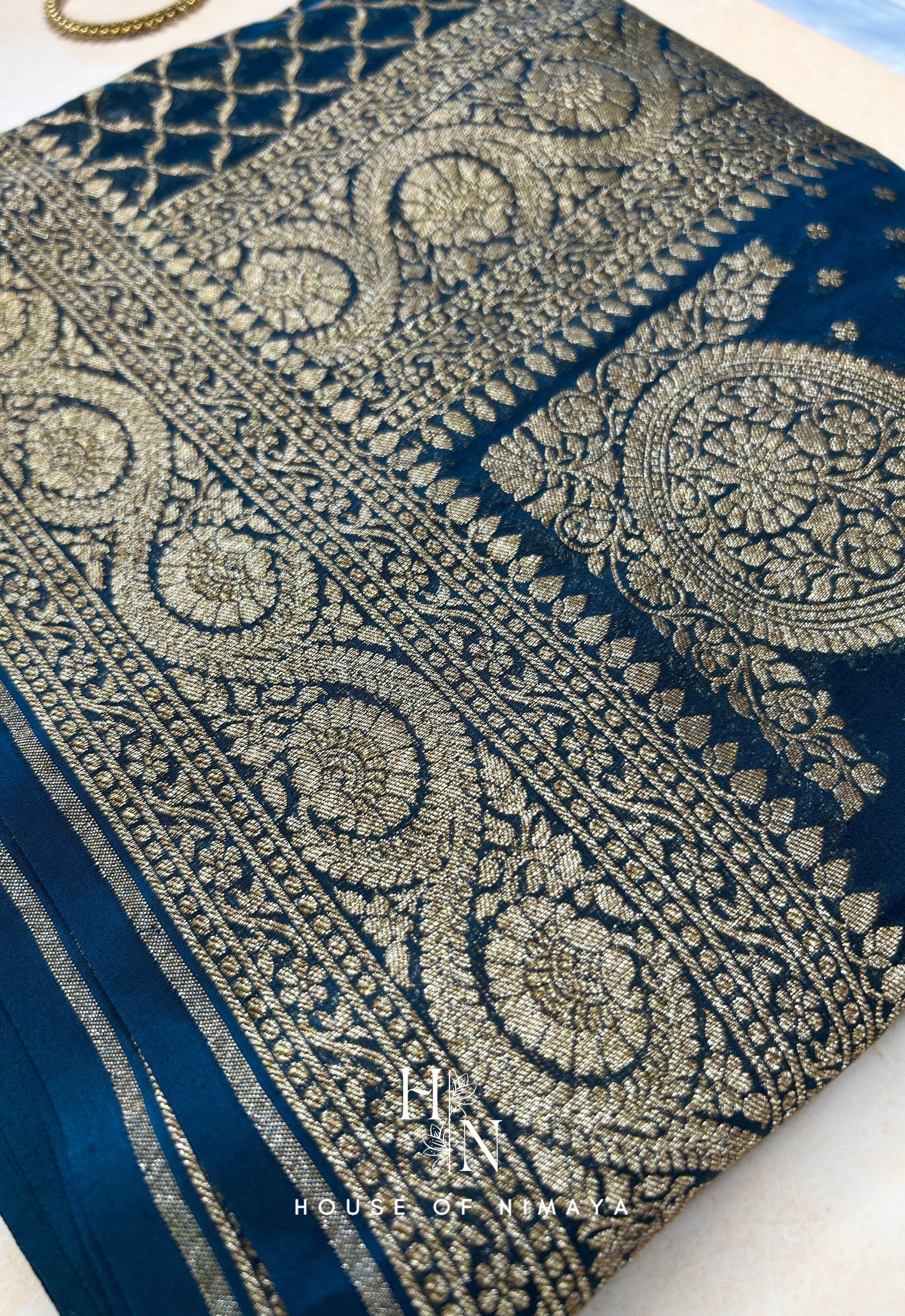 Rangkat Weave Banarasee Georgette Saree