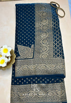 Rangkat Weave Banarasee Georgette Saree
