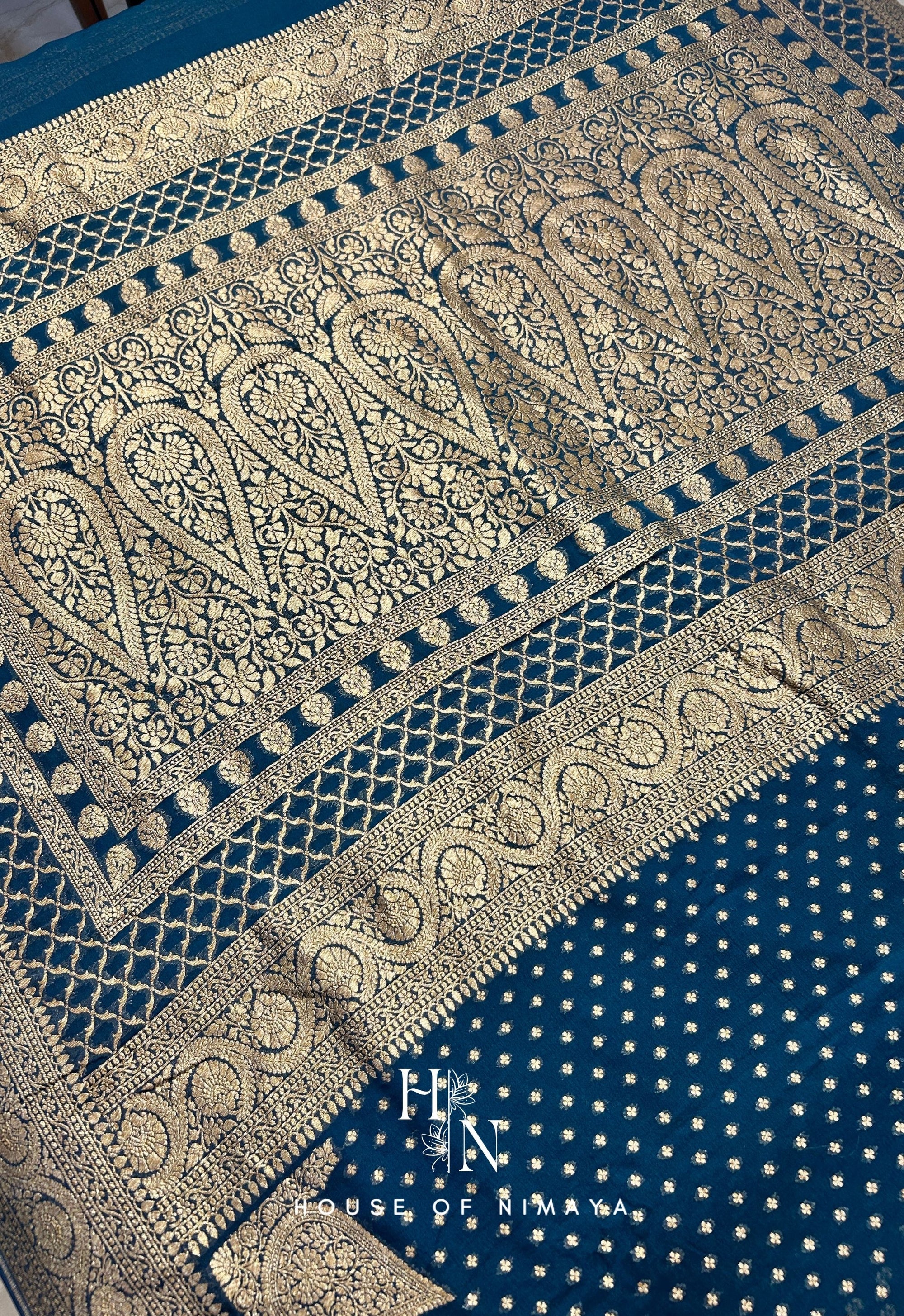 Rangkat Weave Banarasee Georgette Saree