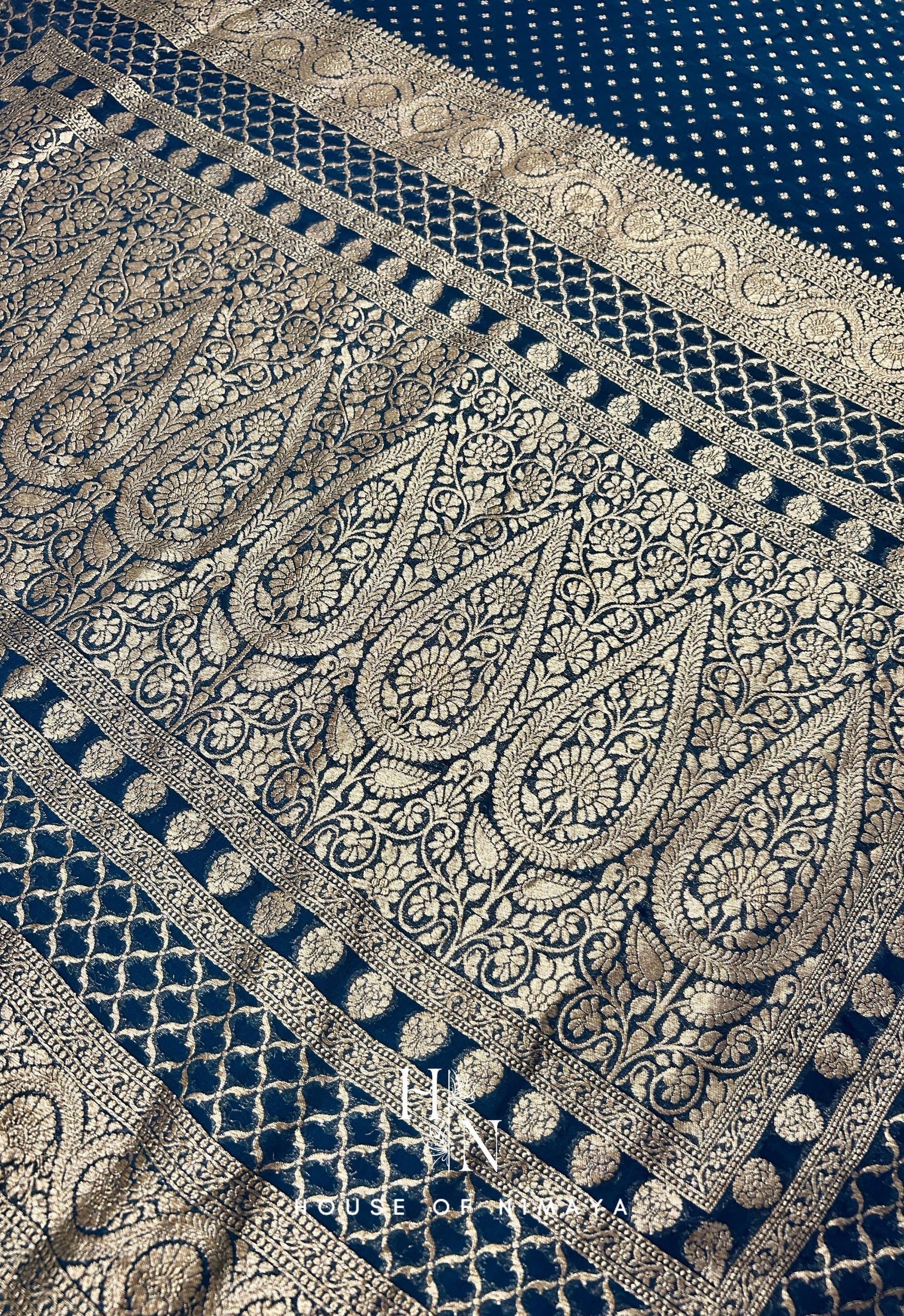 Rangkat Weave Banarasee Georgette Saree