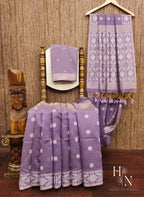 Muga Cotton with Jamdani Weaving Saree