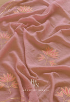 Light Pink Mul Cotton Saree