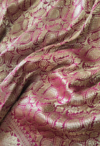 Burgundy Banarasi Katan Silk Brocade