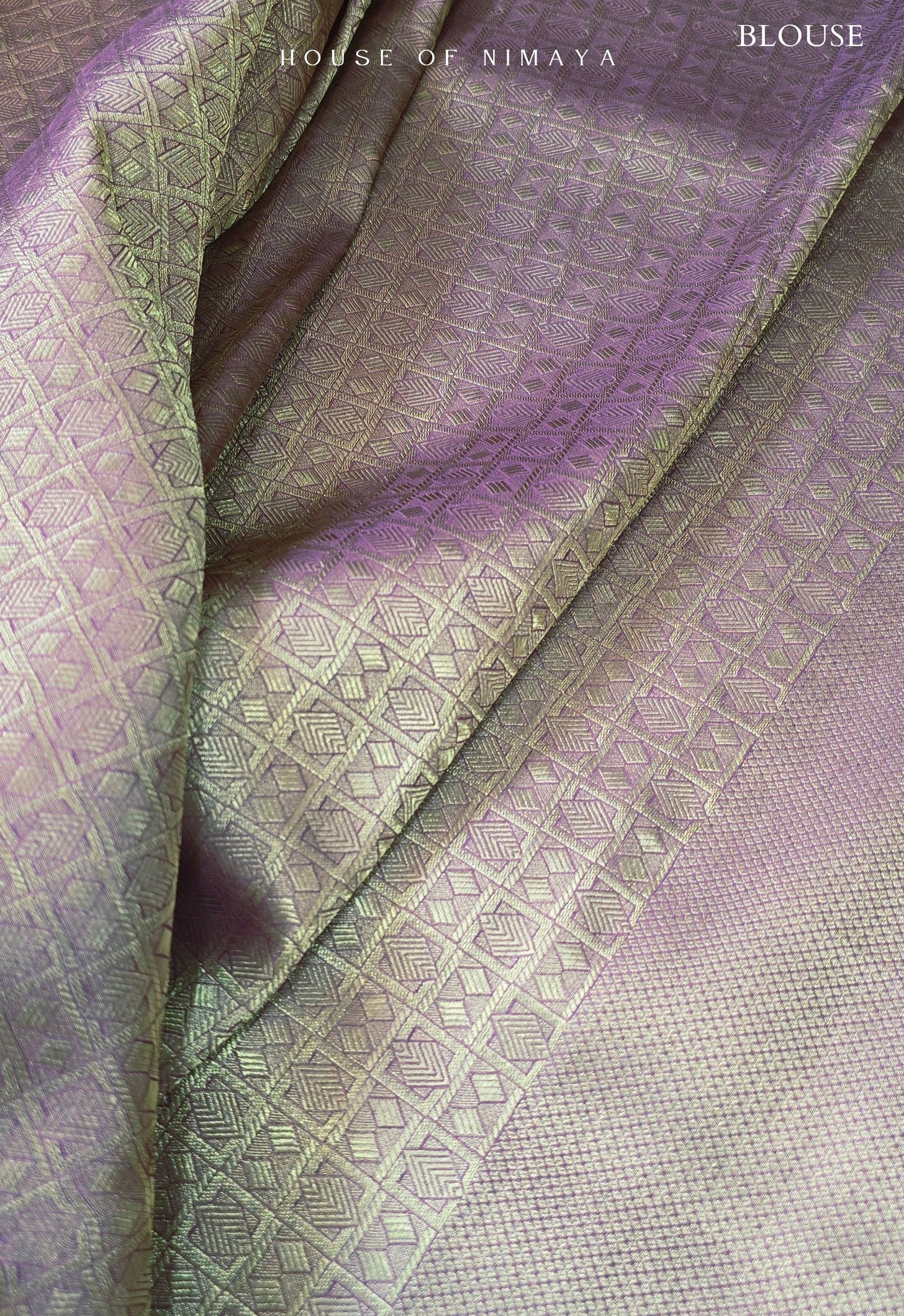 Lavender Banarasi Katan Silk Brocade