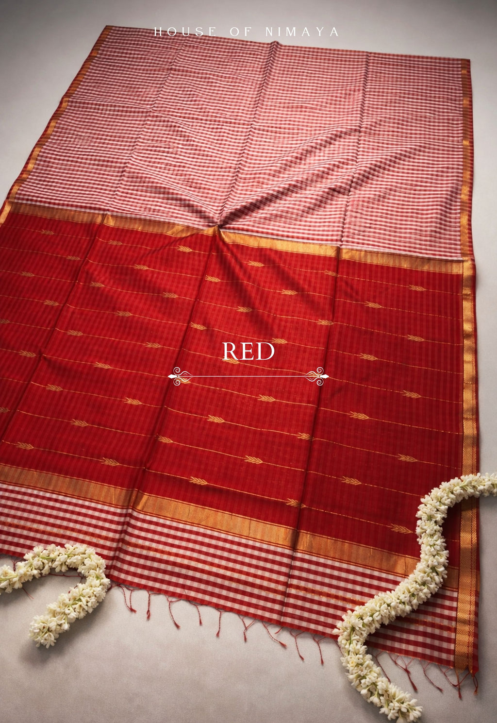 Maheshwari Checks Handloom Silk Cotton Saree