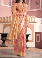 Zari Glow Ikkat Cotton Saree