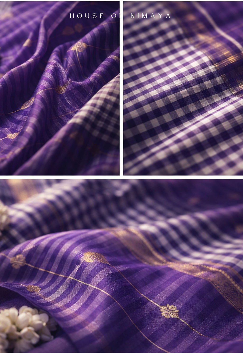 Maheshwari Checks Handloom Silk Cotton Saree
