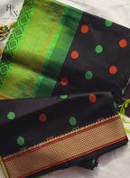 Polka Dots South Cotton Silk Saree