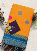 Polka Dots South Cotton Silk Saree