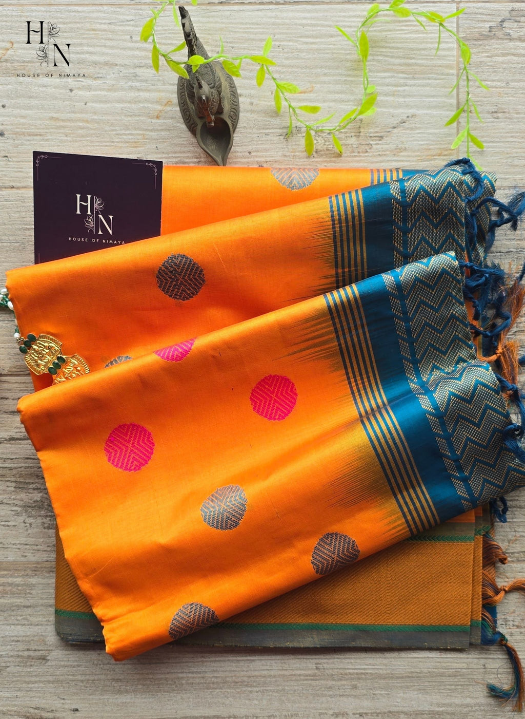 Polka Dots South Cotton Silk Saree