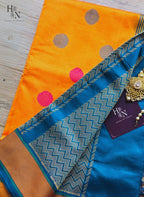 Polka Dots South Cotton Silk Saree