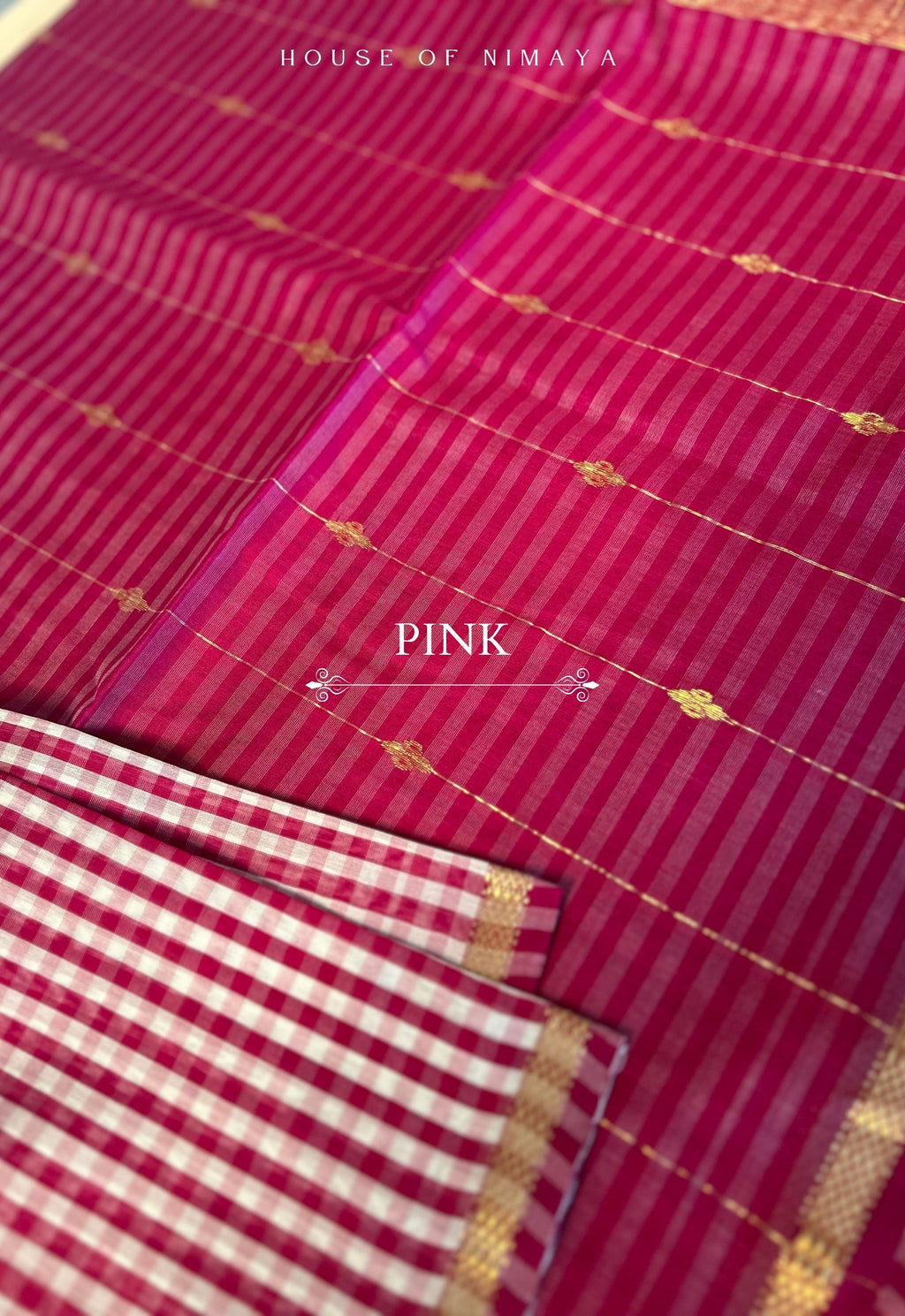Maheshwari Checks Handloom Silk Cotton Saree